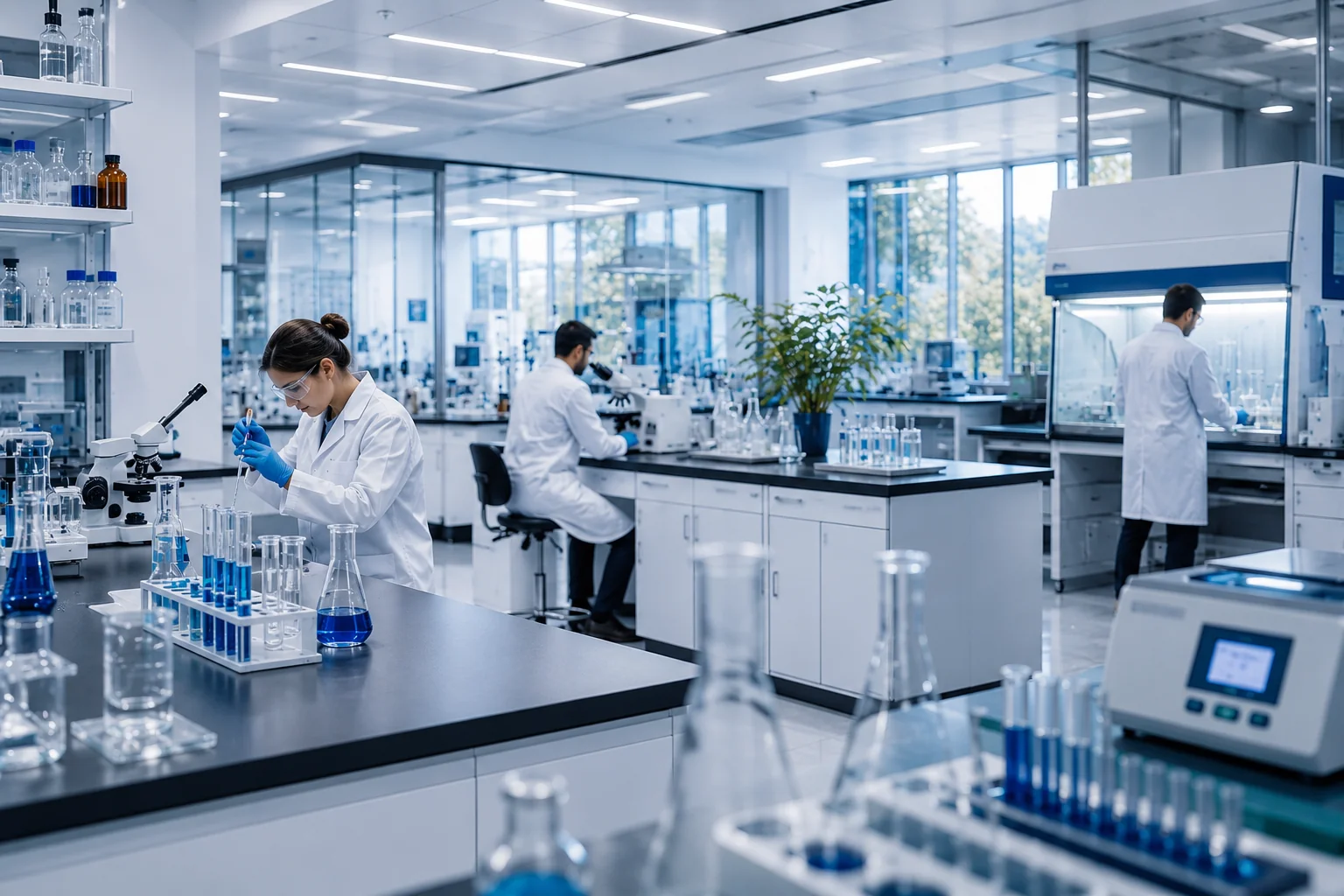Modern Laboratory Equipment and Research Facility